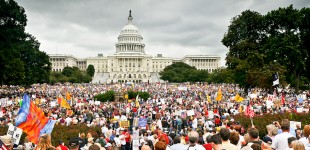 First Washington DC Tea Party Rally on the steps of the Capital